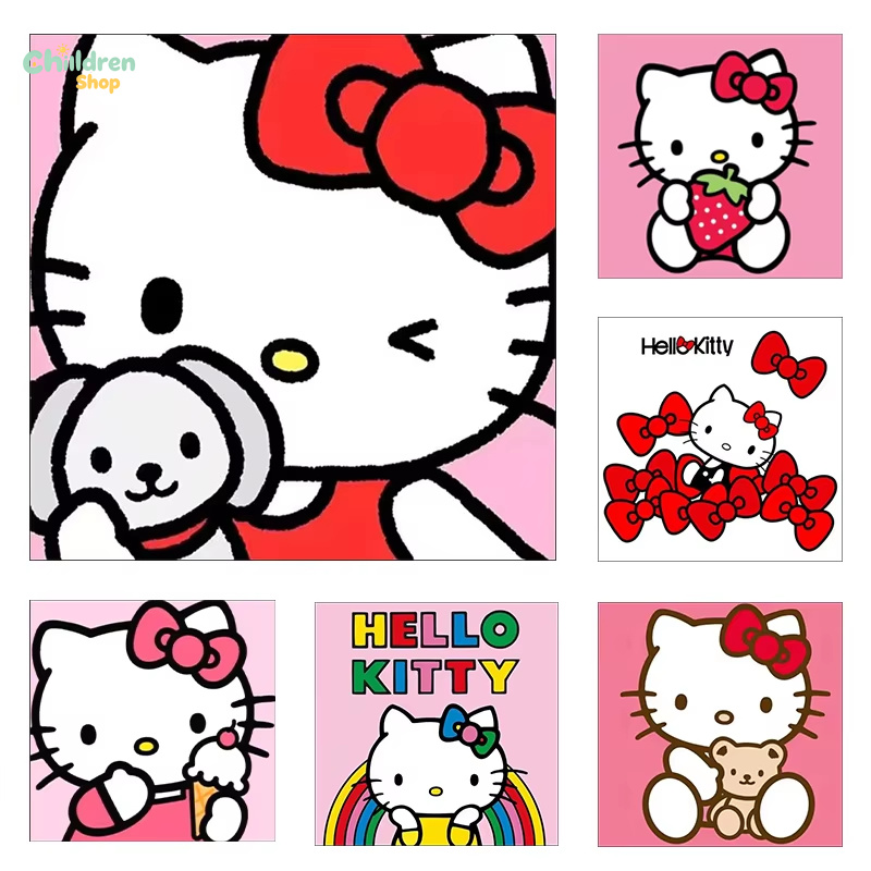 Resin Art Wallpaper - Sanrio Hello Kitty Kawaii voor volwassenen