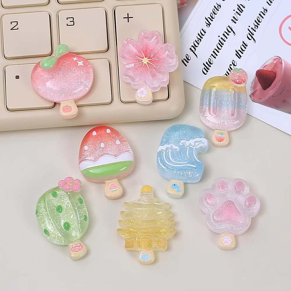 Resin Art Case - 10 stuks Kawaii Transparante Zomer Mini