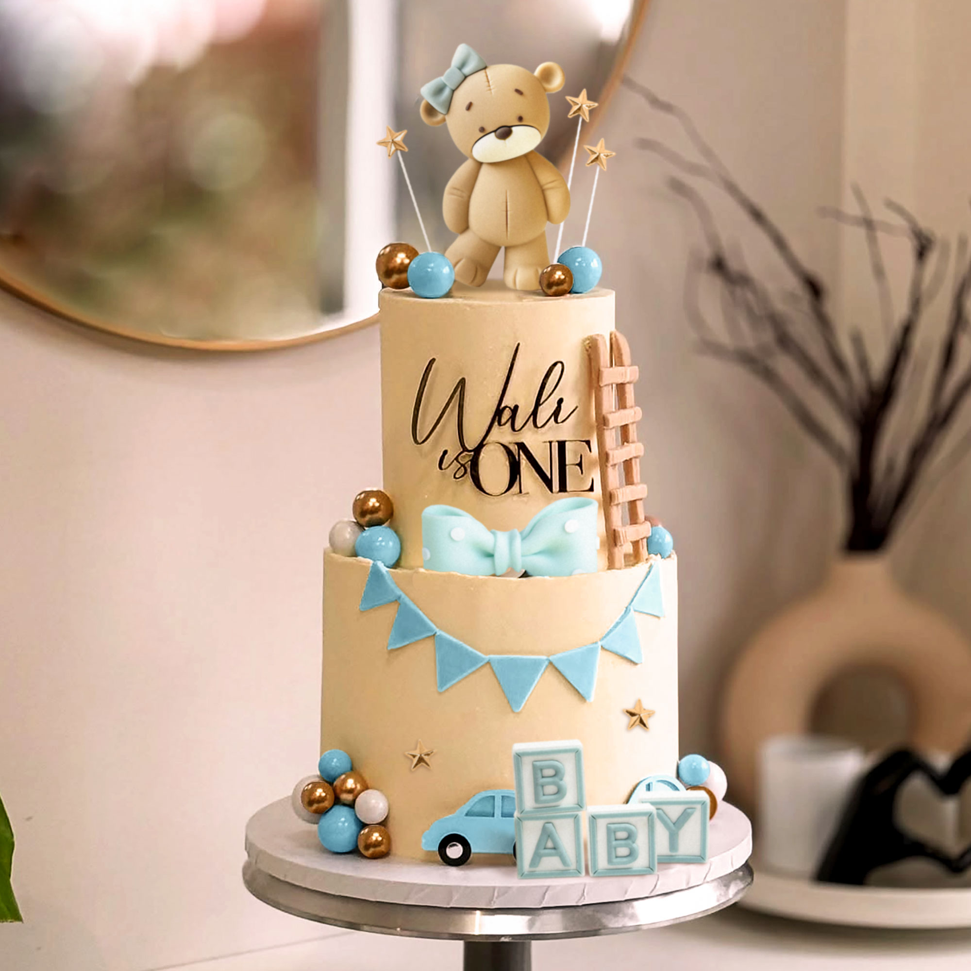 LaVenty Roze Beer Taart Decora - Resin Art Alphabet recensie en prijs