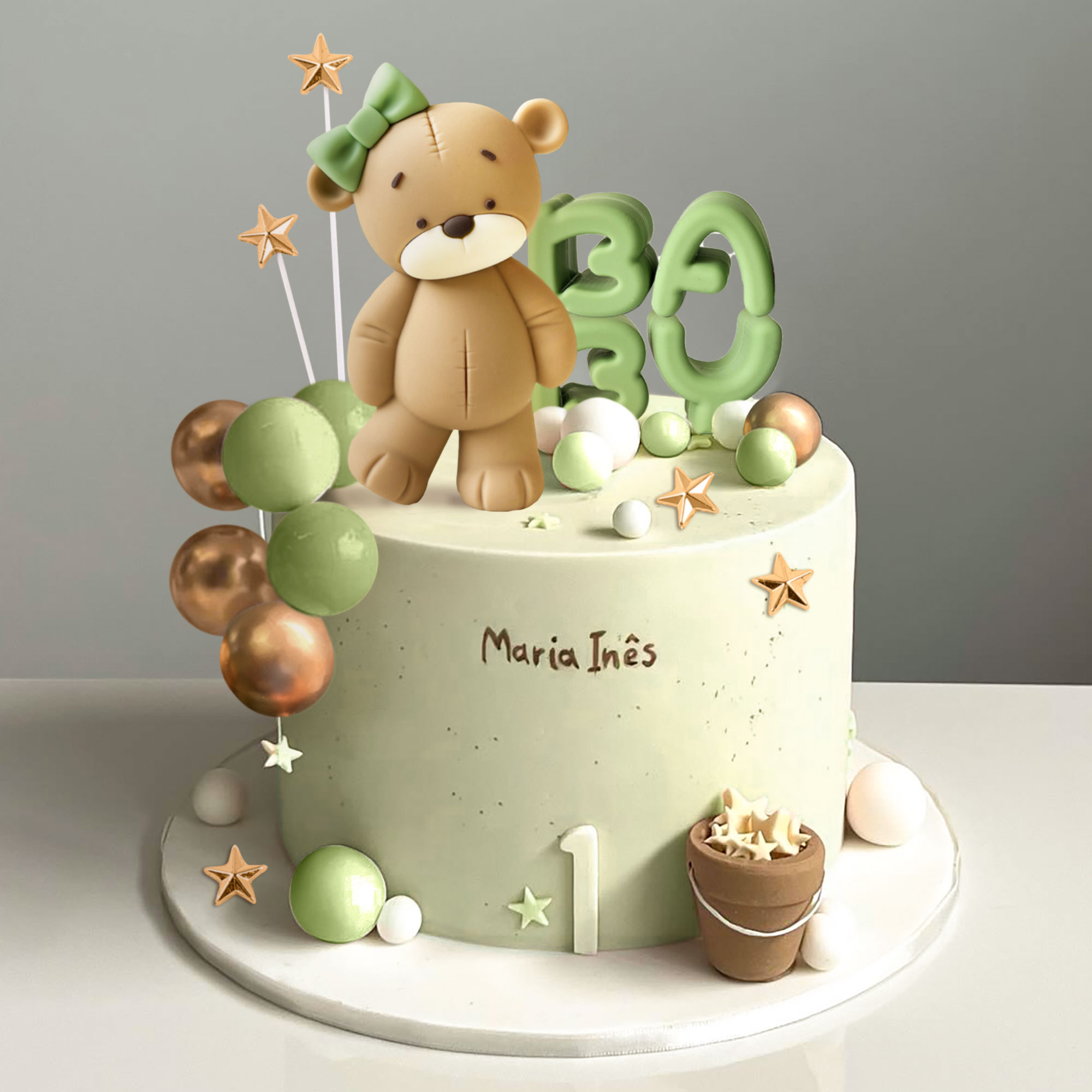 LaVenty Roze Beer Taart Decora - Resin Art Alphabet recensie en prijs