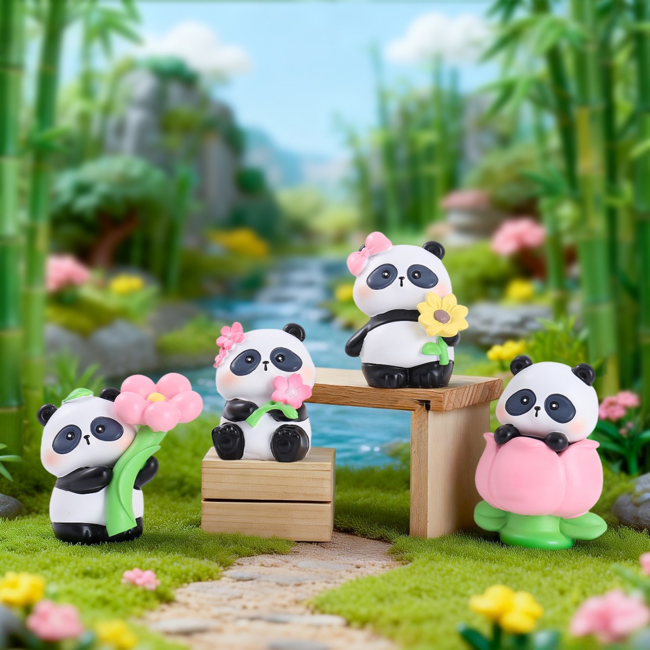 2026 Nieuwe Panda Flower's Len - Resin Art Case recensie en prijs