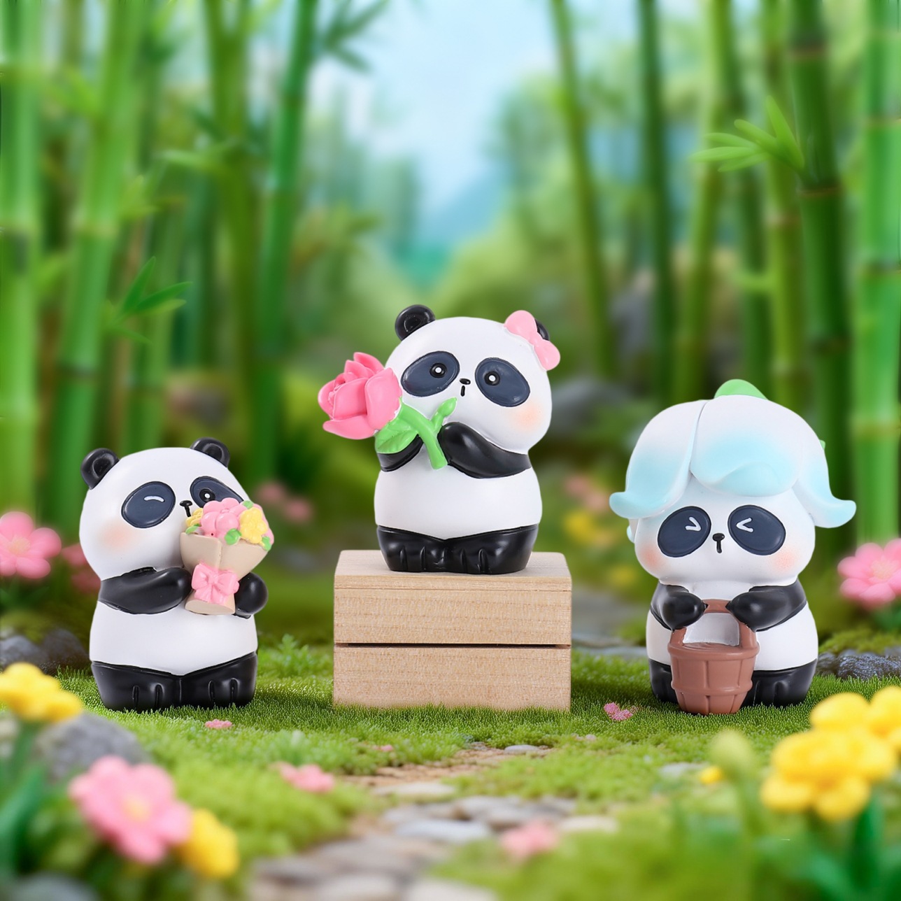 2026 Nieuwe Panda Flower's Len - Resin Art Case recensie en prijs