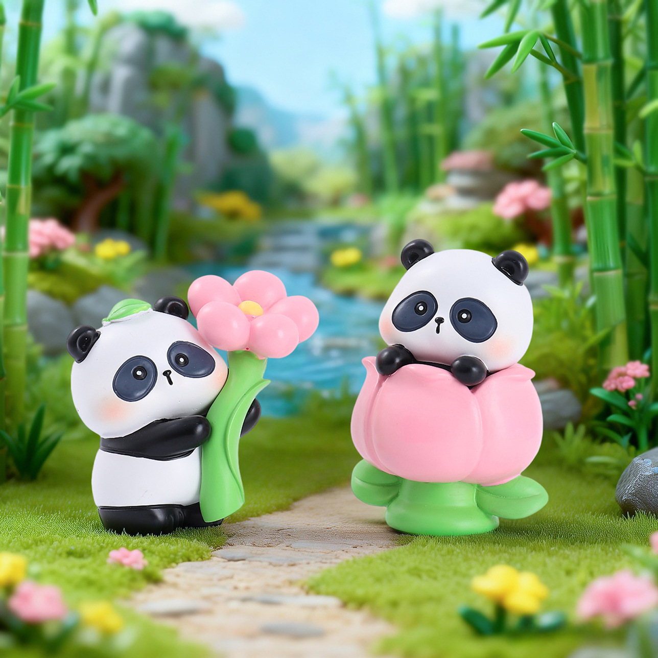 2026 Nieuwe Panda Flower's Len - Resin Art Case recensie en prijs