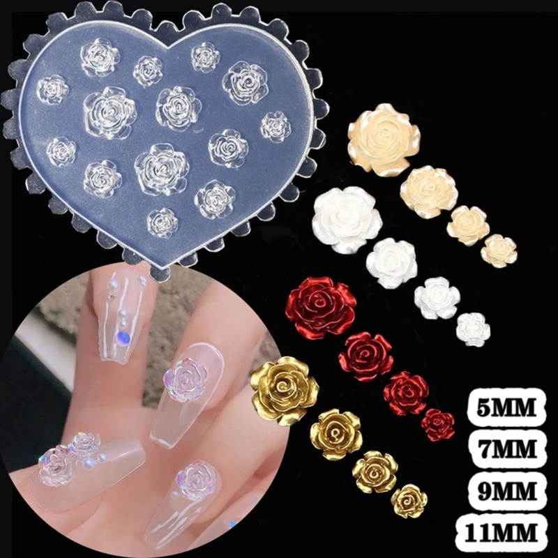 3D Rose Flower Nail Art Decora - Resin Art Rose recensie en prijs