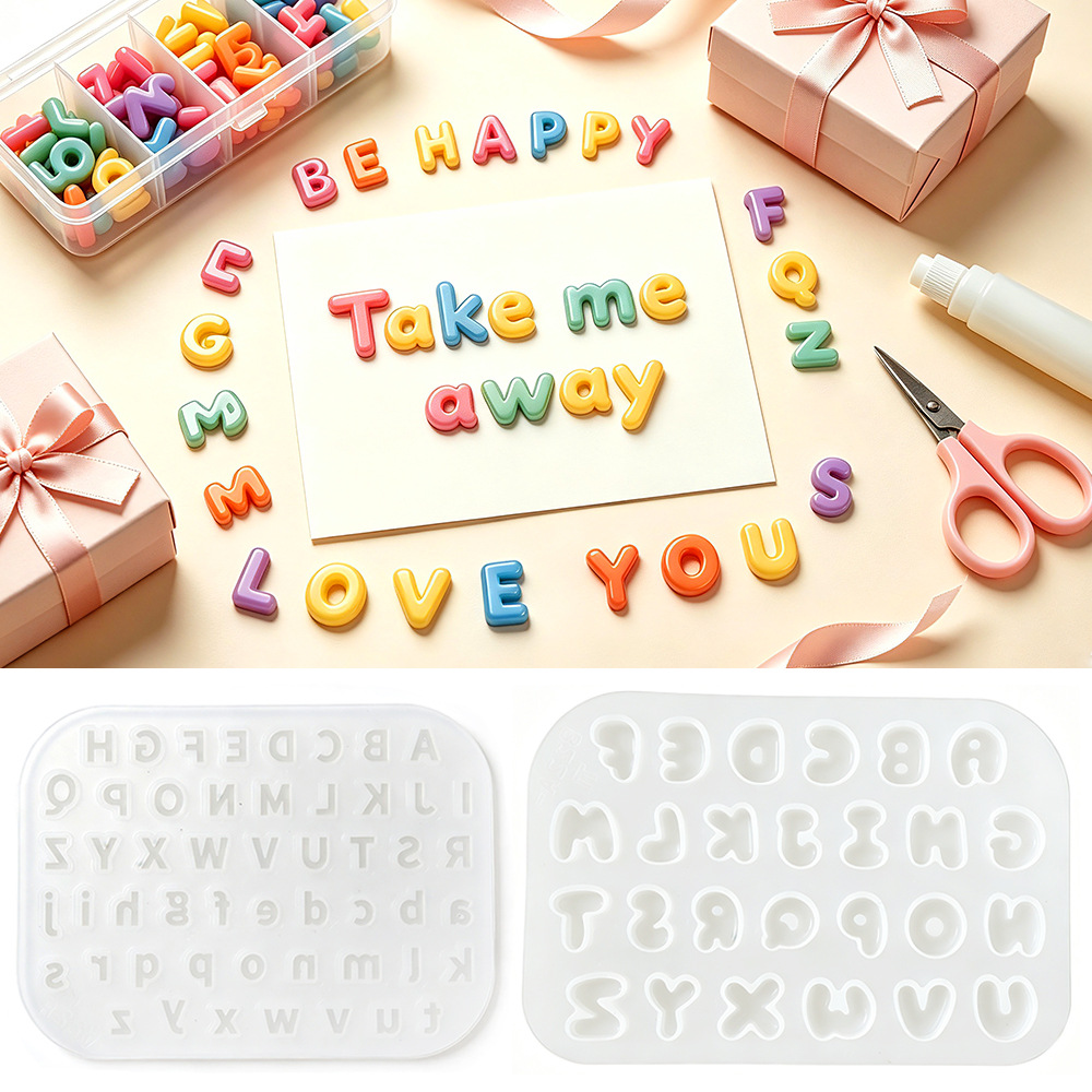 2 stuks mini letter siliconen  - Resin Art Alphabet recensie en prijs