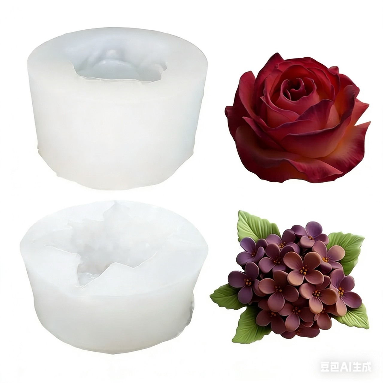 Set van 2 3D-siliconenvormen i - Resin Art Rose recensie en prijs