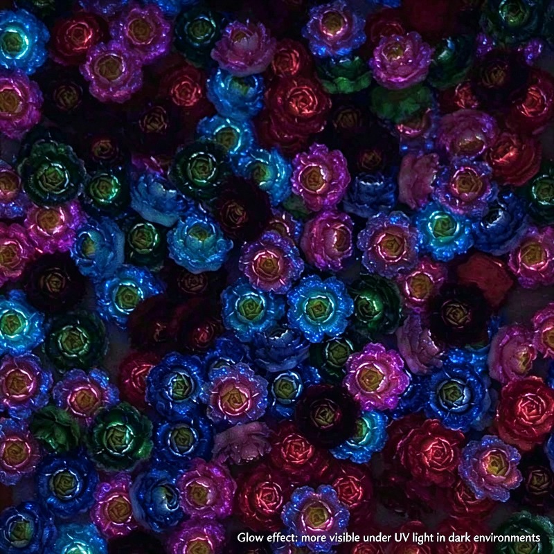 50 stuks gemengde kleuren 3D h - Resin Art Rose recensie en prijs