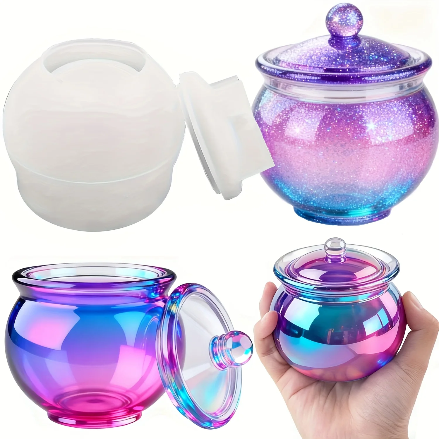 1 set ronde hars kunnen mallen - Resin Art Case recensie en prijs