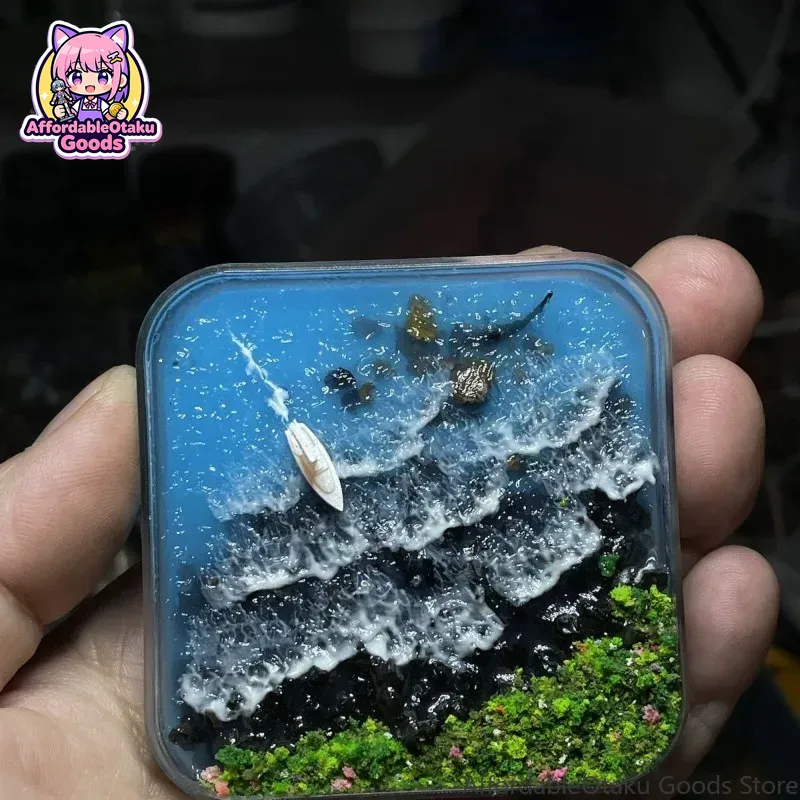 Vissen in een vuurtoren, hars  - Resin Art Work recensie en prijs